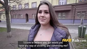 play Celeb look alike in prague convinced to fuck for money