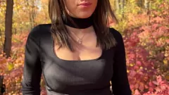 Play Outdoor BJ with My Stepsister in the Woods